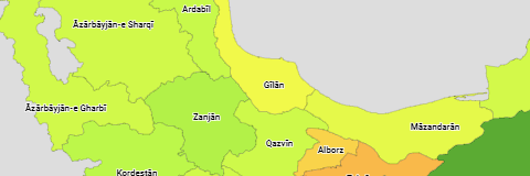 Iran Provinzen