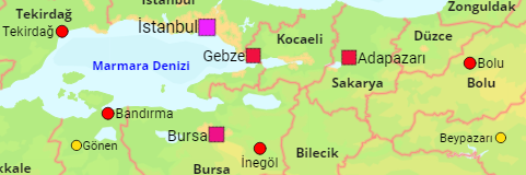 Turkey Cities