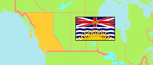 British Columbia (Kanada) Karte