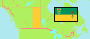 Saskatchewan (Kanada) Karte