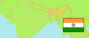 Assam (Indien) Karte
