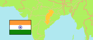 Chhattīsgarh (Indien) Karte