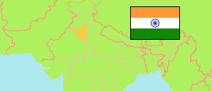 Haryāna (Indien) Karte