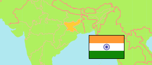 Jhārkhand (Indien) Karte