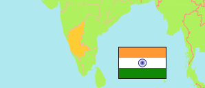 Karnātaka (Indien) Karte