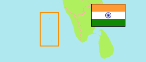 Lakshadweep (Indien) Karte