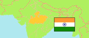 Madhya Pradesh (Indien) Karte