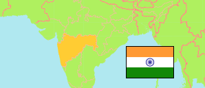 Mahārāshtra (Indien) Karte