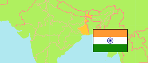 West Bengal / Westbengalen (Indien) Karte