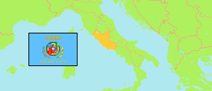 Lazio / Latium (Italien) Karte