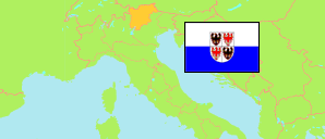 Trentino-Alto Adige / Trentino-Südtirol (Italien) Karte