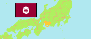 Aichi (Japan) Karte