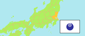 Ibaraki (Japan) Karte