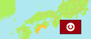 Kōchi (Japan) Karte