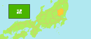 Tochigi (Japan) Karte