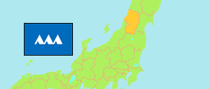 Yamagata (Japan) Karte
