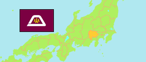 Yamanashi (Japan) Karte