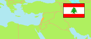 Libanon Karte