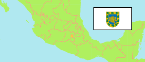 Ciudad de México / Distrito Federal (Mexiko) Karte
