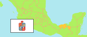 Tabasco (Mexiko) Karte