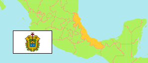 Veracruz de Ignacio de la Llave (Mexiko) Karte