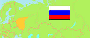 Central'nyj Federal'nyj Okrug / Zentralrussland (Russland) Karte