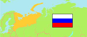 Severo-Zapadnyj Federal'nyj Okrug / Nordwestrussland (Russland) Karte