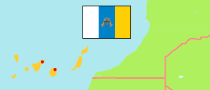 Canarias / Kanarische Inseln (Spanien) Karte