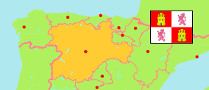 Castilla y León / Altkastilien (Spanien) Karte