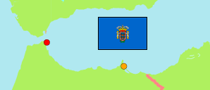 Melilla (Spanien) Karte