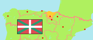 País Vasco / Baskenland (Spanien) Karte
