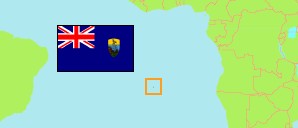 St. Helena, Ascension und Tristan da Cunha Karte