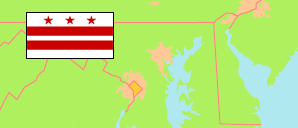District of Columbia (USA) Karte