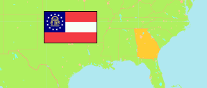 Georgia (USA) Karte
