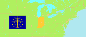 Indiana (USA) Karte