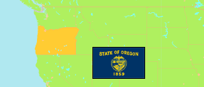 Oregon (USA) Karte