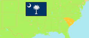 South Carolina (USA) Karte