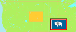Wyoming (USA) Karte
