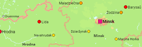 Weißrussland Städte