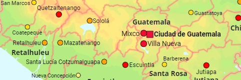 Guatemala Departments and Cities