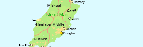 Isle of Man Städte