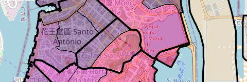 Macau: Gemeindebezirke und statistische Bezirke