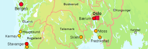Norwegen Gemeinden