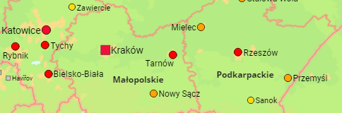 Polen Größere Städte
