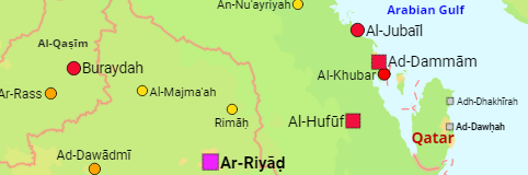 Saudi Arabia Regions and Cities