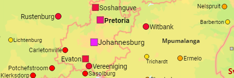 South Africa Cities