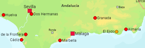 Spanien größere Städte