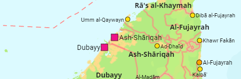 Vereinigte Arabische Emirate Städte