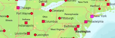 Usa States Counties Cities Places Urban Areas Metropolitan Areas Population Statistics In Maps And Charts