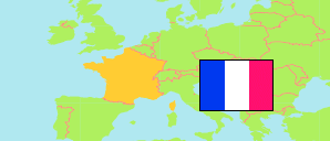 Bourgogne - Franche-Comté / Burgund (Frankreich) Karte